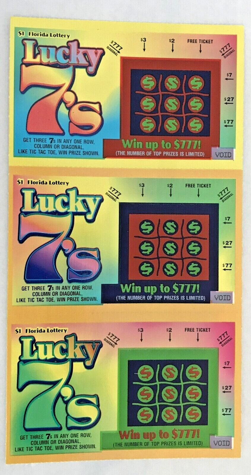 Lucky 7s Instant Tickets